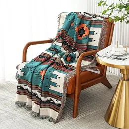 Coperte Bohemien Morbida Nappa Coperta Lavorata A Maglia Copriletto Da Spiaggia Plaid A Righe Per Letti Divano Decorativo Di Lusso