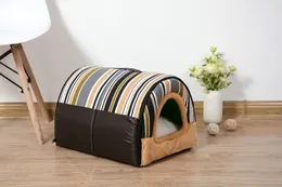 1PC DUAL ANVÄNDNING PETS Säng Bekväm mjuk neddy och Poodle Dog Kennel Cat House Dog Beds For Medium Dogs Puppy Stort Pet Tent