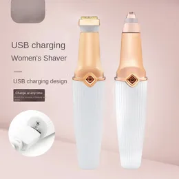 Electric Multi-function Shaver Ms. USB Shaver Eyebrow Trimmer 2in1 Lipstick Epilator Beauty Tools Eyebrow Razor 240321