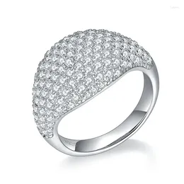 Klaster Pierścienie R3-0159 Lefei moda luksusowa modna modna klasyczna Moissanite Full Diamond Hip Hop Ring Men Men S925 Srebrna impreza biżuteria