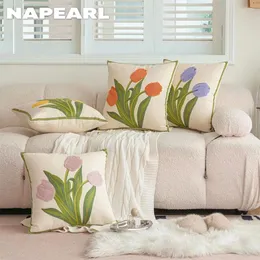 Подушка NAPEARL Чехлы с цветочным принтом Наволочки для дивана 45x45см 1 шт.