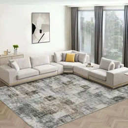 Soft Modern Abstract Fluffy Rug with Non-Slip Backing - Washable Indoor Plush Throw Rug for Bedroom, Dining Room, Nursery - Large Accent Carpet 8x10 ft