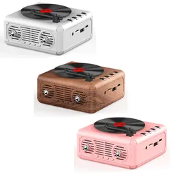 Retro Jukebox Mini Bluetooth Speaker Portable Wireless Stereo Bass USB/TF/AUX/FM مع صندوق البيع بالتجزئة