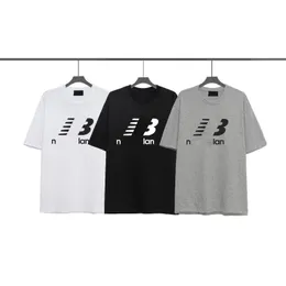 남자 t 셔츠 n 편지 인쇄 셔츠 디자이너 순수면 tshirt 커플 짧은 슬리브 스포츠 셔츠 여자 mens 패션 NB 브랜드 그래픽 티 하이 스트리트 탑