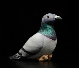 シミュレーションかわいい灰色の鳩のぬいぐるみホワイトロック人形平和S小さな文字鳥モデルキッズギフト2107286044946