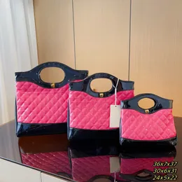 حقيبة يد الكتف Vernis مصمم براءة اختراع جلود 36 سم 30 سم 24 سم متوسطة MINI 23A 31 BAG HOBO TOTE MATELASSE سلسلة جلدية عبر الجسم