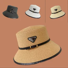 Fishermans p ведро соломенная шляпа дизайнерская вышивка выдалбливают уличное письмо эстетическое приморское волокно досуг лето день рождения пляжная шляпа женская PJ088 F23