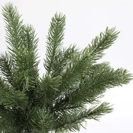 Decorative Flowers Branch Artificial Plants Gifts Green Party Plastic Reusable Christmas DIY Fashion For Home Tree Pine Brand