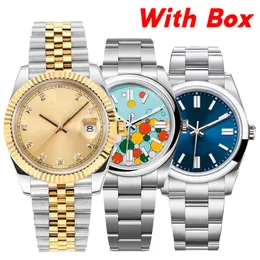 Designer Mens Watch Watch Watchs Wysokiej jakości ruch mechaniczny Złote zegarki 904L Stal nierdzewna 31/36/41 mm Wodoodporne pojemnikowe zegarek Montre de Luxe
