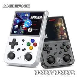 ANBERNIC RG353V 3,5 дюйма 640*480 портативный игровой плеер встроенный 20 симулятор ретро-игры проводная ручка ОС Android Linux RG353VS 240327