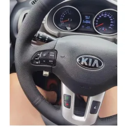 Kia Sportage 3 2011-2014 Kia Ceed Cee'd 2010-2012 Hand Sew Car Car Steering Wheel Cover