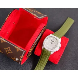 디자이너 Aquanaut Watch Full Diamonds Menwatch 5A 고품질 최고의 움직임 시계가 흉상 다운 uhr 녹색 고무 스트랩 날짜 Montre 5167 Relojs와 Watchbox X5HB
