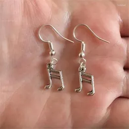 Dangle Earrings Music Notes Danagle Tiny Gift For Lovers Stocking Filler