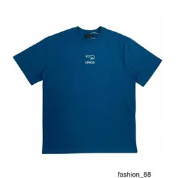 デザイナーハイバージョンbファミリーレタードロップ接着丸頸部短袖Tシャツ滑走路パターンOSルーズスポーツカジュアルショートスリーブN5SQ