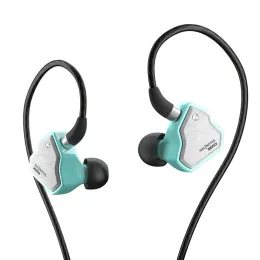 7Hz Salnotes Zero Wired Earphone HiFi 10mm Dynamic Driver in Ear Earbjudningar Musik hörlurar Sport -headset 0,78 mm löstagbar kabel