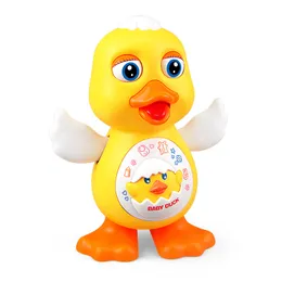 Baby Musical Dancing Dancing Duck Pet Robot Toy Interactive Light Up Infant Earning Development Toys dla 1 2 do 4 małych dzieci dziewczęta