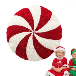 Travesseiro Natal Candy Cane Gingerbread House Decoração Plush Throw Winter Home Decor Sala de estar Sofá S