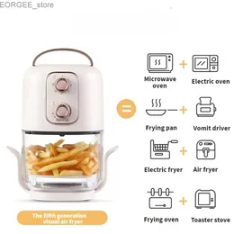 Air Fryers revoluciona sua culinária com a mini fritadeira portátil de 2.5L - assado Fry assar mais!Y240402