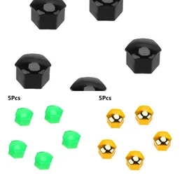 Upgrade 5 Stücke 17/19/21 Mm Silikon Sechskantsockel Auto Radnabe Schraubenabdeckung Mutter Kappen Bolzen Felgen Außendekoration Schutz Cove