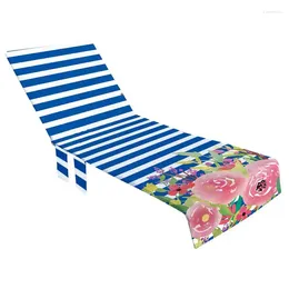 Chair Covers Beach Cover No Sliding Quick Drying Sunbathing Fast Terry Towels Lounge Towel For El Vacation