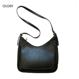 Abendtaschen OLOEY Damen Retro Umhängetasche Wilde Mode Messenger Hochwertige PU Weibliche Knödel Handtasche