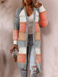 Lekki letni kardigan dla kobiet sprężyn szydełkowy Swetery z dzianiny szydełkowej Swetery 240323