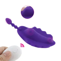 Gegenstände tragbare Unterwäsche Vibratoren für Frauen 10 Frequenz wasserdichte sexy Spielzeuge Kontrolle Remoto Vibration Eierschatten Klitoris Stimulator