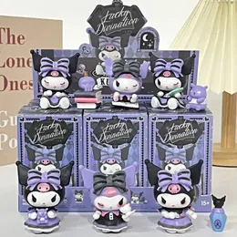 MINISO Mystery Box KUROMI MAGIC Series Doll Collection Model Kawaii Halloween Halloween Halloween District Defate Defort Decoration أعمى الأنيمي الشكل 240301 240325