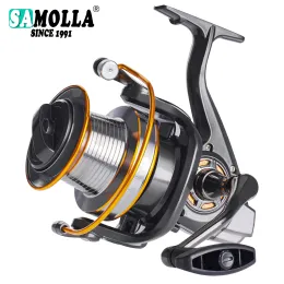 Reels 2022 Metal Spinning Reel 12+1BB Peche Carp Fishing Reels Super Big Sea Boat Fishing Wheel High Speed 4.11:1 Fish Tools Molinete