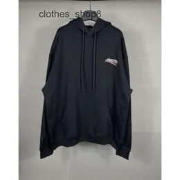 Hög tröja tröjor Löst huva Balencigs Hoodies Paris ärms hoodie version Men b Långt familjens självhäftande bandets avslappnade pappersbrev unisex i2bm