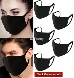 Designer Black Grey Mouth Face Mask Anti PM25 för Cycling Camping Travel100 Cotton Washable återanvändbara tygmasker5366726