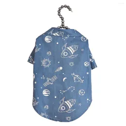 Abbigliamento per cani Serie Spaceship Camicia per animali Primavera ed estate Ins Style Produttore di vestiti per gatti Commercio all'ingrosso