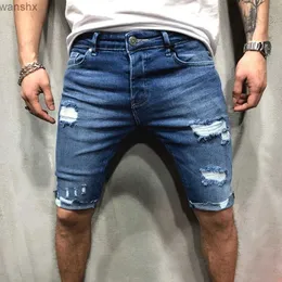 Pantaloncini da uomo Pantaloncini Puccino in denim da uomo retrò pantaloncini mezzi jeans estivi ultrasottili pantaloncini L2404