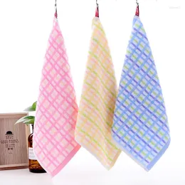 Towel Striped Small Hand Towels Adult Plaid Handkerchief Children Saliva Face Kitchen Set Toalla Microfibra W015