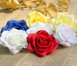 Шелковые цветы, целые головки роз, искусственные цветы, диаметр 4 дюйма, искусственные цветы, цветы высокого качества WR0063606300