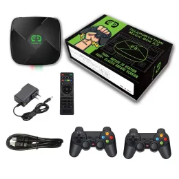 Консоли New I3 4K Teleportation Magic Box Console Console 64GB 15000+ игр с 2PCS 2.4 Dual Player Support для 3DGAME PSP N64 PS CPS2