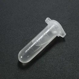 100st Nyaste 2 ml Transparet Plastic Centrifuge Test Tube Vial Prov Container Bottle With Cap School Lab Supplies8207463