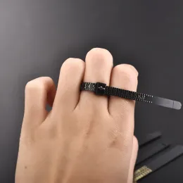 Ring Sizer mått Storbritannien/US Official British/American Finger Mätmätare Män- och kvinnorstorlekar A-Z smycken Mätverktyg
