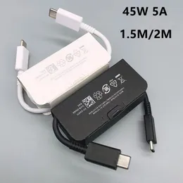 OEM Kalitesi 45W USB Tip C Kablosu 1.5m 2m 5A Tip C-C Hızlı Şarj Şarj Cihazları Kablosu Samsung Galaxy Note 20 S20 S21 S22 Note10 EP-DN975