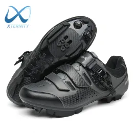 Footwear New Large Size Anticollision Cycling Shoes Mtb Professional Racing Road Bike Spd Cleat Shoes Selflocking Bicycle Sneakers Men