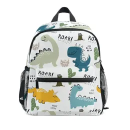 Backpack per bambini di Dinosaur Kindergarten School Bag With Buckle Animal Kids Backpack Borse per bambini Baglieri per ragazzi zaini per ragazzi 240314 240314