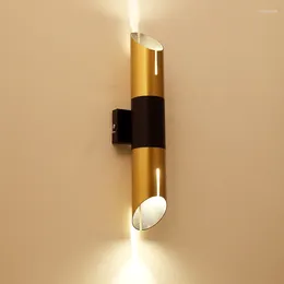 ウォールランプLED Flexible Tube Postmodern Creative Golden BackGrought Light Sconce Adach Bedside Balcony Aisle Decorative Lighting