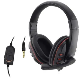 Ny Wired 35mm Gaming Headset hörlurar hörlurar Mikrofon för PS4 PlayStation 4 -spel PC -chatt Fone de Ouv8819402