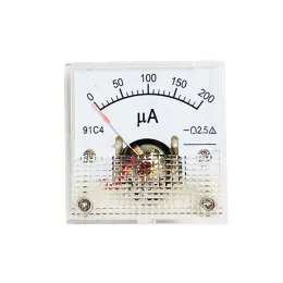 91C4 класс Ampere Analog Panel Meter Ammeter 2.5 Точность DC 50UA 100UA 200UA 300UA 500UA Высокое качество высокое качество