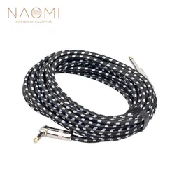 Naomi 6M Guitar Cable Audio Male to Male Cable Cable Wire Clost Retting Copper 635mm Straight Slip for Electric Instruments New2927247