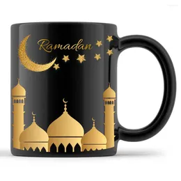 Kubki 2024 Sprzedaż 11 uncji kawy mleczna herbata Ramadan pudełko prezentowe ceramiczna porcelanowa czarna czarna