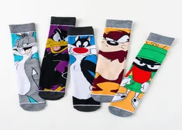 Bob Esponja Funny Socks Men Hip Hop Joker Novely Novedades Art Socks Street Wear Duck Cat Cartoon Sock 607W3633205