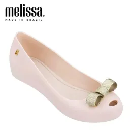 Boots 2023 New Melissa Ultragirl Sweet Shoes Women Flat Sandals Brand Melissa Adult Bow For Women Jelly Sandals Female Jelly Shoes