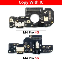 Novo para Xiaomi Poco M4 Pro 4G 5G Dock Connector Micro USB Carregador Porta Flex Cable Placa de microfone