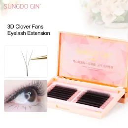 Eyelashes W Shape Volume Eyelash Extensions 0.04mm Thickness 3D Premade Fans Automatic Flowering Natural Soft Light Individual Lashes